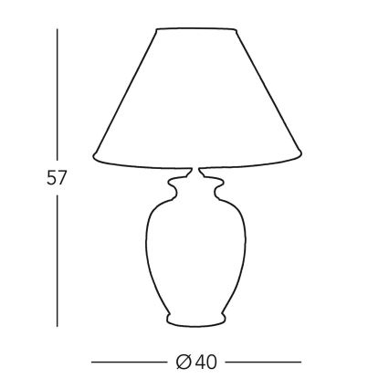 Kolarz 0014.71 - Stalinė lempa GIARDINO 1xE27/100W/230V 40 cm diameter