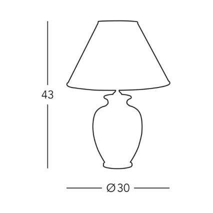 Kolarz 0014.73 - Stalinė lempa GIARDINO 1xE27/100W/230V