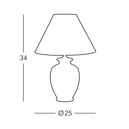 Kolarz 0014.73S - Stalinė lempa GIARDINO 1xE27/60W/230V