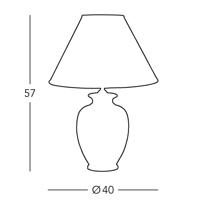 Kolarz 0014.74.4 - Stalinė lempa GIARDINO 1xE27/100W/230V smėlio spalvos