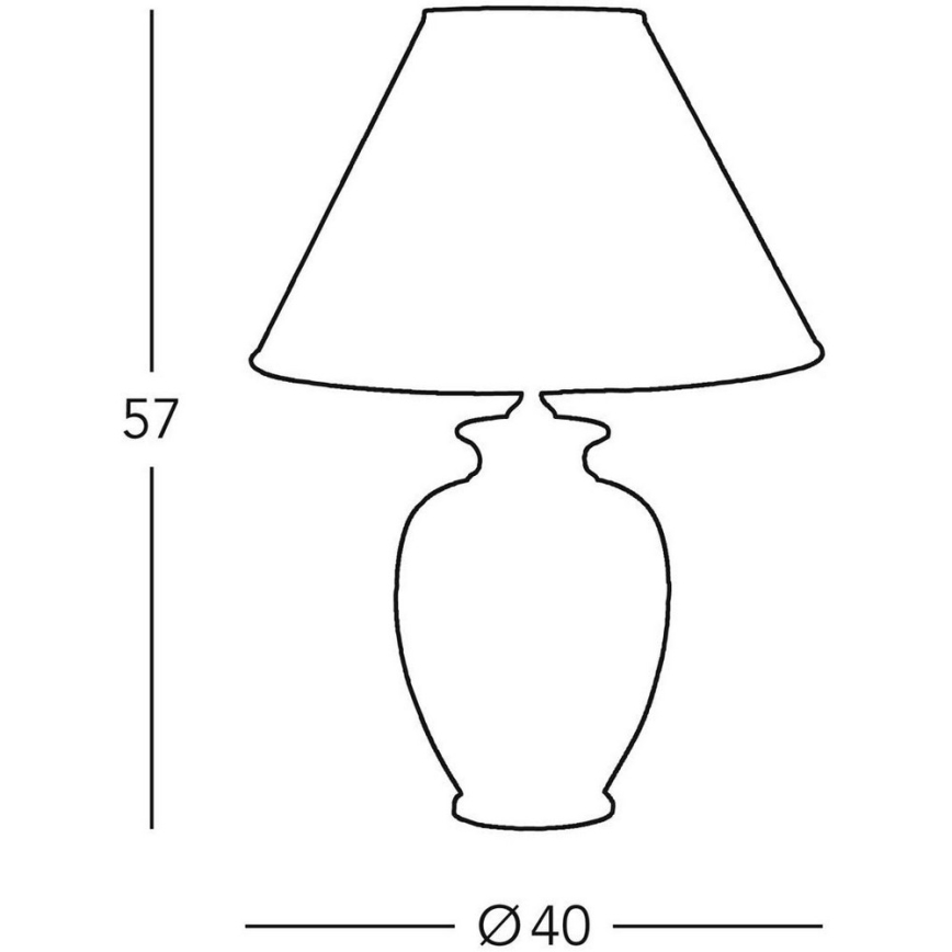 Kolarz 0014.74 - Stalinė lempa GIARDINO 1xE27/100W/230V