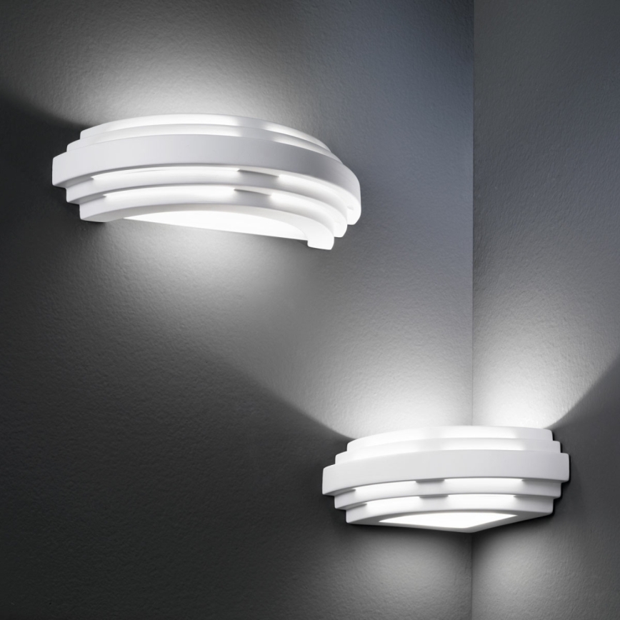 Kolarz 0290.61E - Sieninis šviestuvas STIEGEL 1xG9/60W/230V balta
