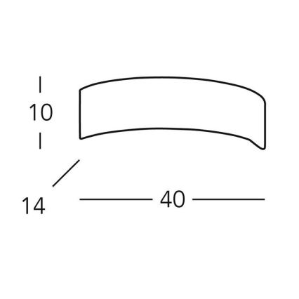 Kolarz 0291.61 - Sieninis šviestuvas ARCO 1xG9/48W/230V