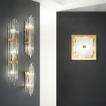 Kolarz 0342.63.3 - Sieninis šviestuvas ONTARIO 3xE14/40W/230V 60 cm 24K auksas