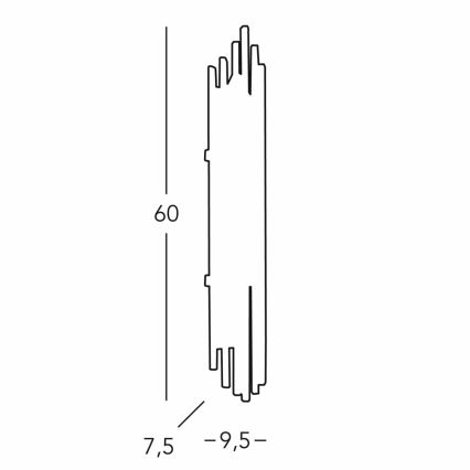 Kolarz 0342.63.3 - Sieninis šviestuvas ONTARIO 3xE14/40W/230V 60 cm 24K auksas