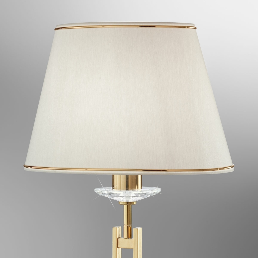 Kolarz 330.71.8C - Krištolinis stalinis šviestuvas IMPERIAL 1xE27/60W/230V auksas/smėlio spalva