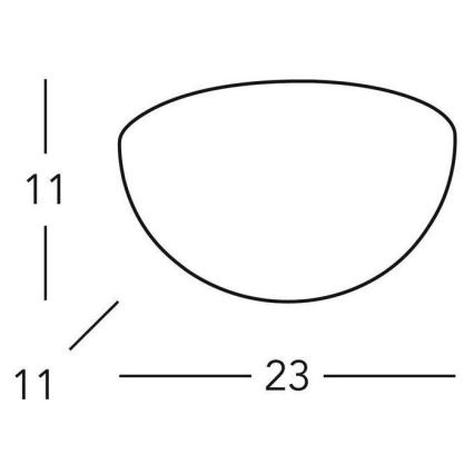 Kolarz 588.66 - Sieninis šviestuvas BISQUITT 1xE27/75W/230V