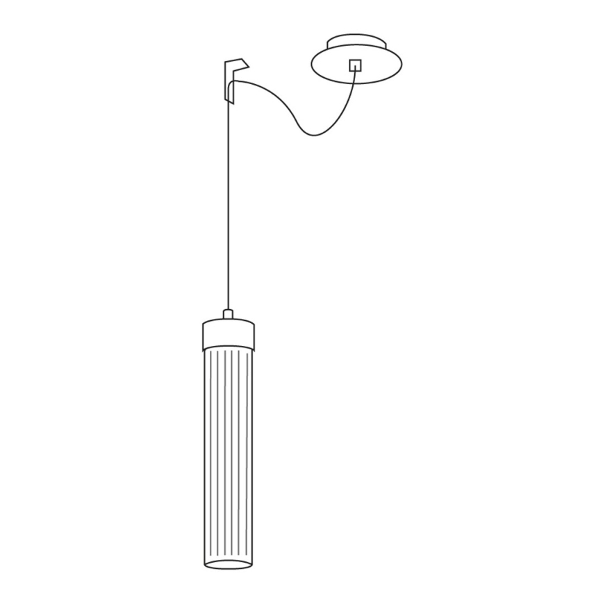 Kolarz 6009.30151 - Pakabinamas sietynas RAGGIO 1xE14/25W/230V sidabras