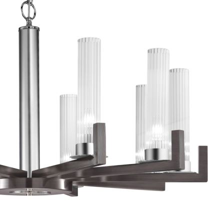 Kolarz 6009.81060 - Pakabinamas šviestuvas ant grandinėlės RAGGIO 10xE14/25W/230V matinis chromas