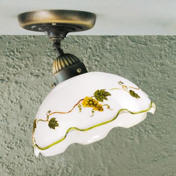 Kolarz 731.10.110 - Ant lubų montuojamas šviestuvas NONNA 1xE27/75W/230V skersmuo 20 cm vyno spalvos