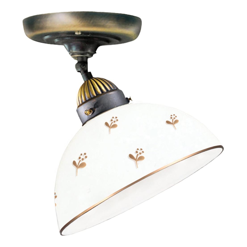 Kolarz 731.10.170 - Prie lubų montuojamas šviestuvas NONNA 1xE27/75W/230V Ø 20 cm su gėlėmis, rožinio aukso