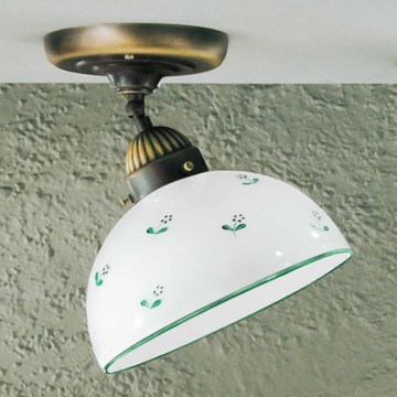 Kolarz 731.10.20 - Tvirtinamas sietynas NONNA 1xE27/75W/230V diametras 20 cm žalia