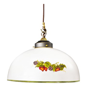 Kolarz 731.30.121 - Pakabinamas sietynas NONNA 1xE27/75W/230V diametras 20 cm vynuogės/braškės