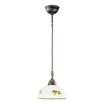 Kolarz 731.30.129 - Pakabinamas sietynas NONNA 1xE27/75W/230V diametras 30 cm citrinos