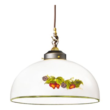 Kolarz 731.30.136 - Pakabinamas sietynas NONNA 1xE27/75W/230V diametras 30 cm vynuogės/braškės