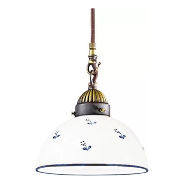Kolarz 731.30.16 - Pakabinamas sietynas NONNA 1xE27/75W/230V diametras 20 cm mėlyna