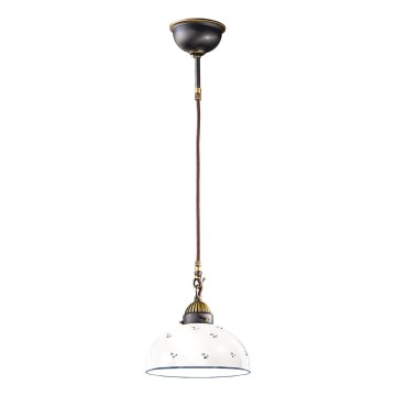 Kolarz 731.30.24 - Pakabinamas sietynas NONNA 1xE27/75W/230V diametras 30 cm mėlyna
