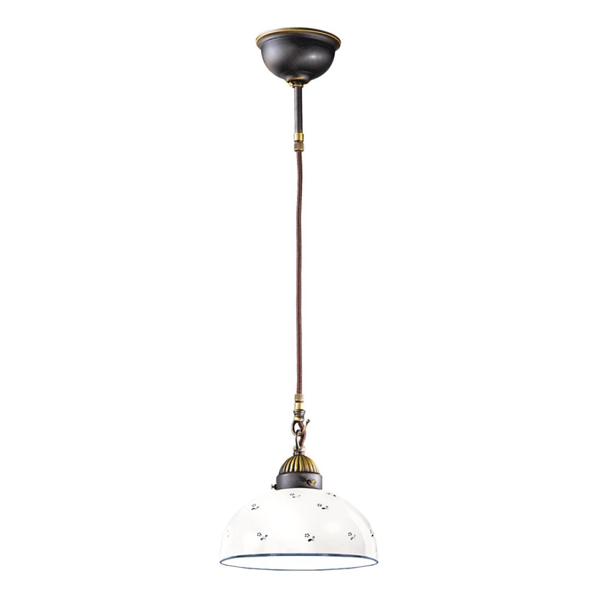 Kolarz 731.30.24 - Pakabinamas sietynas NONNA 1xE27/75W/230V diametras 30 cm mėlyna