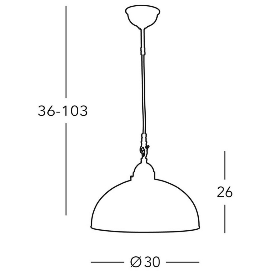 Kolarz 731.30.54 - Sietynas, kabinamas ant virvės NONNA 1xE27/75W/230V