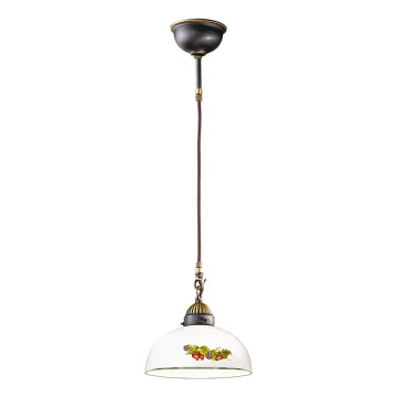 Kolarz 731.32.139 - Pakabinamas sietynas NONNA 1xE27/75W/230V diametras 36 cm vynuogės/braškės