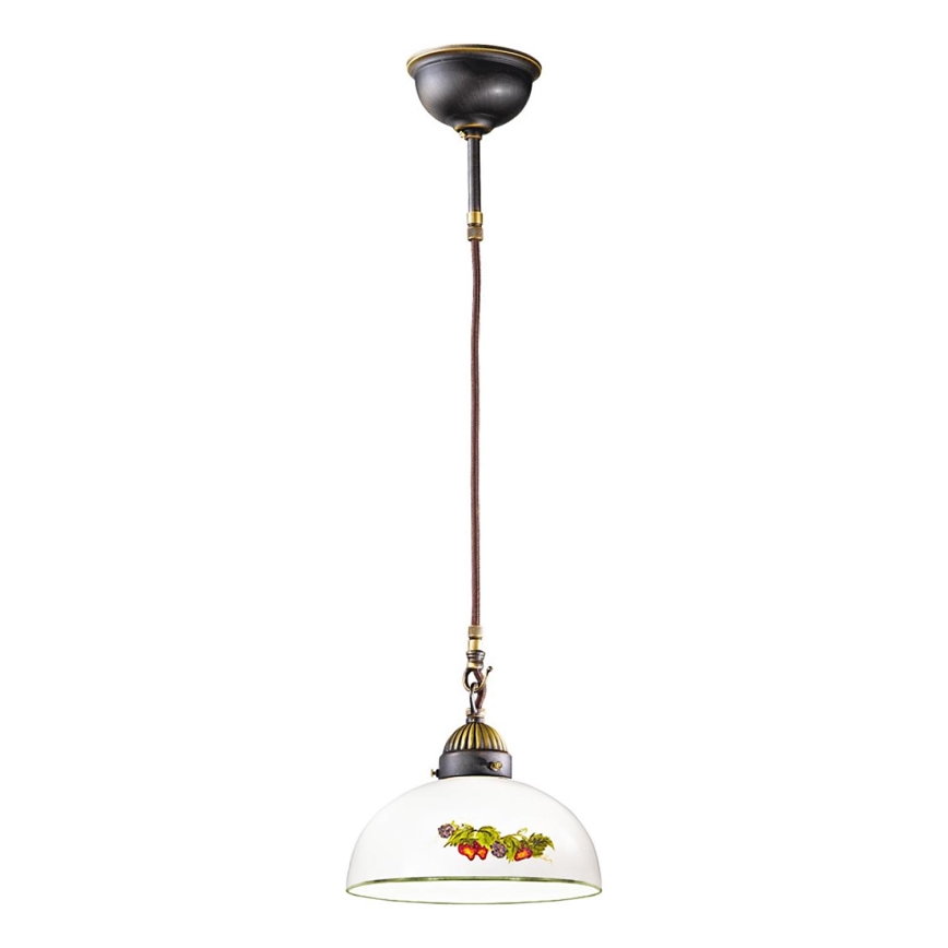 Kolarz 731.32.139 - Pakabinamas sietynas NONNA 1xE27/75W/230V diametras 36 cm vynuogės/braškės