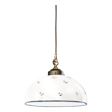 Kolarz 731.32.19 - Pakabinamas sietynas NONNA 1xE27/75W/230V diametras 36 cm mėlyna
