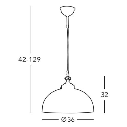 Kolarz 731.32.22 - Pakabinamas sietynas NONNA 1xE27/75W/230V mėlynas