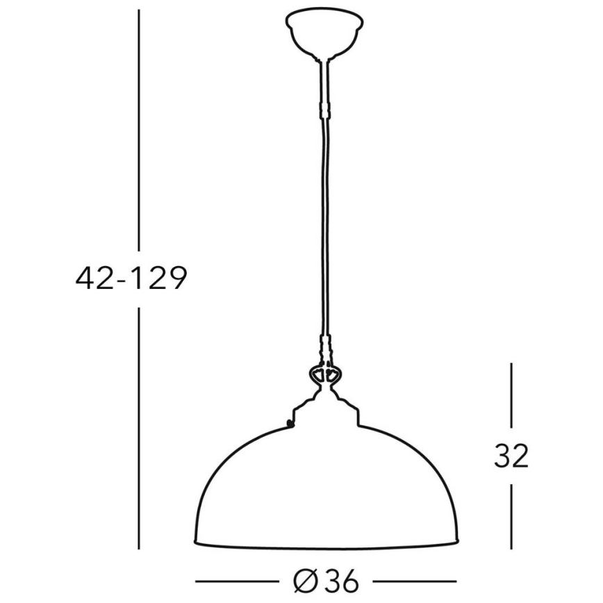 Kolarz 731.32.55 - Sietynas, kabinamas ant virvės NONNA 1xE27/75W/230V