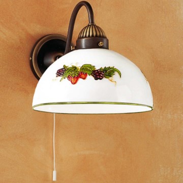 Kolarz 731.61.121 - Sieninis šviestuvas NONNA 1xE27/75W/230V vynuogės/braškės