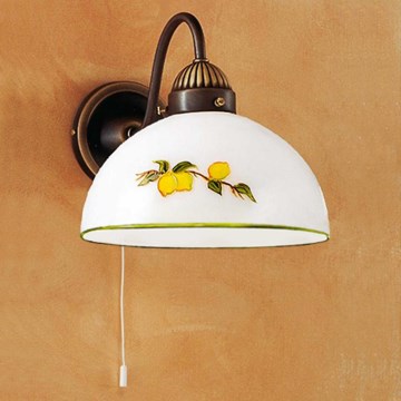 Kolarz 731.61.126 - Sieninis šviestuvas NONNA 1xE27/75W/230V citrinos