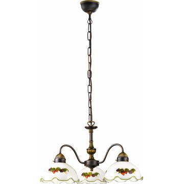 Kolarz 731.83.113 - Pakabinama liustra ant grandinės NONNA 3xE27/75W/230V vyno/braškių