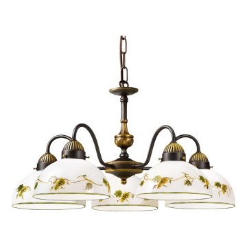 Kolarz 731.85.122 - Sietynas, kabinamas ant grandinės NONNA 5xE27/75W/230V vynuogės