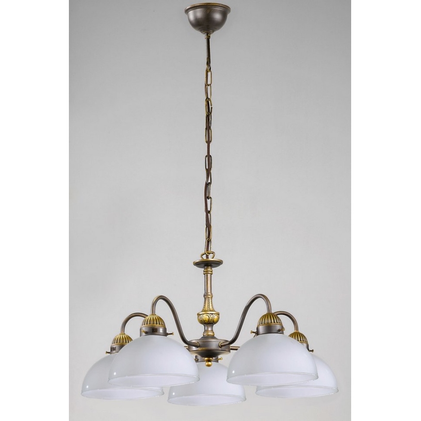 Kolarz 731.85.53 - Sietynas, kabinamas ant grandinės NONNA 5xE27/75W/230V