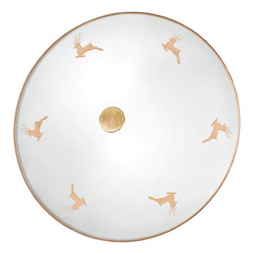 Kolarz 731.U12.4.150 - Sieninis šviestuvas NONNA 2xE14/60W/230V skersmuo 32 cm jeleni rožinio aukso