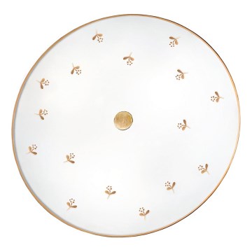 Kolarz 731.U13.4.160 - Sieninis šviestuvas NONNA, 3xE27/60W/230V, skersmuo 42 cm, gėlių motyvas, rožinio aukso apdaila