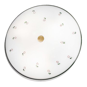 Kolarz 731.U13.4.70- Lubinis šviestuvas NONNA 3xE27/60W/230V diametras 42 cm žalia/žalvaris