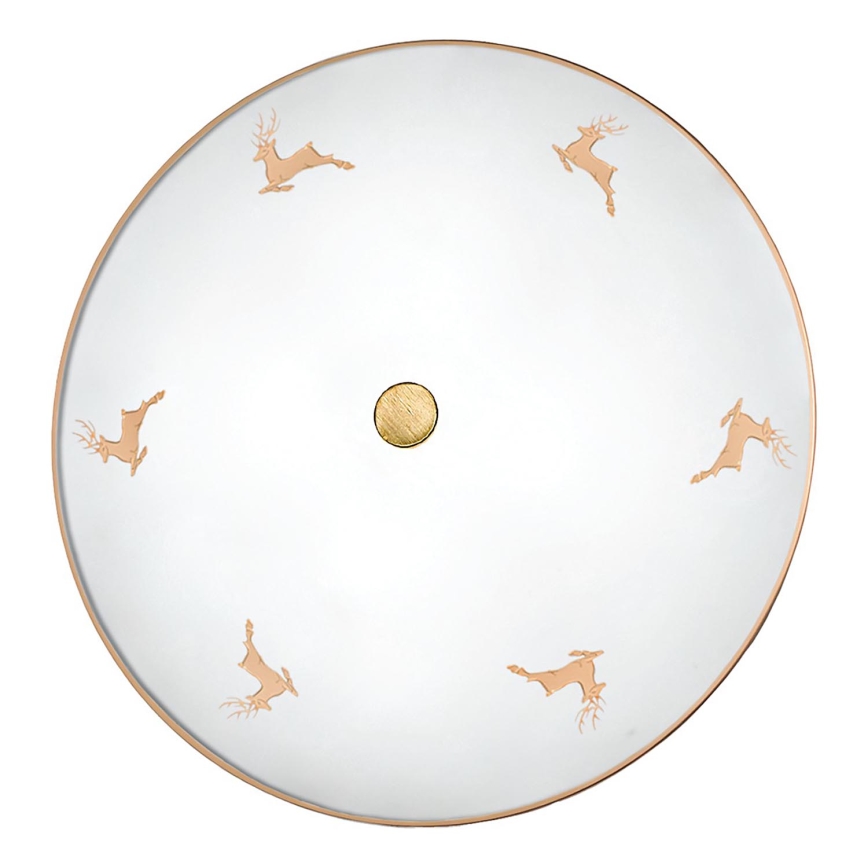 Kolarz 731.U14.4.150 - Sieninis šviestuvas NONNA 4xE27/60W/230V skersmuo 54 cm elnių rožinio aukso