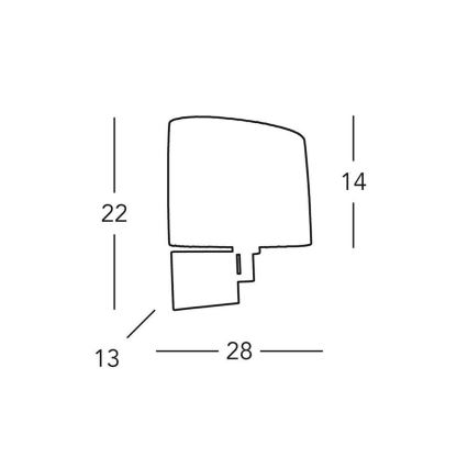 Kolarz A1307.61.6 - Sieninis šviestuvas SAND 1xE14/40W/230V