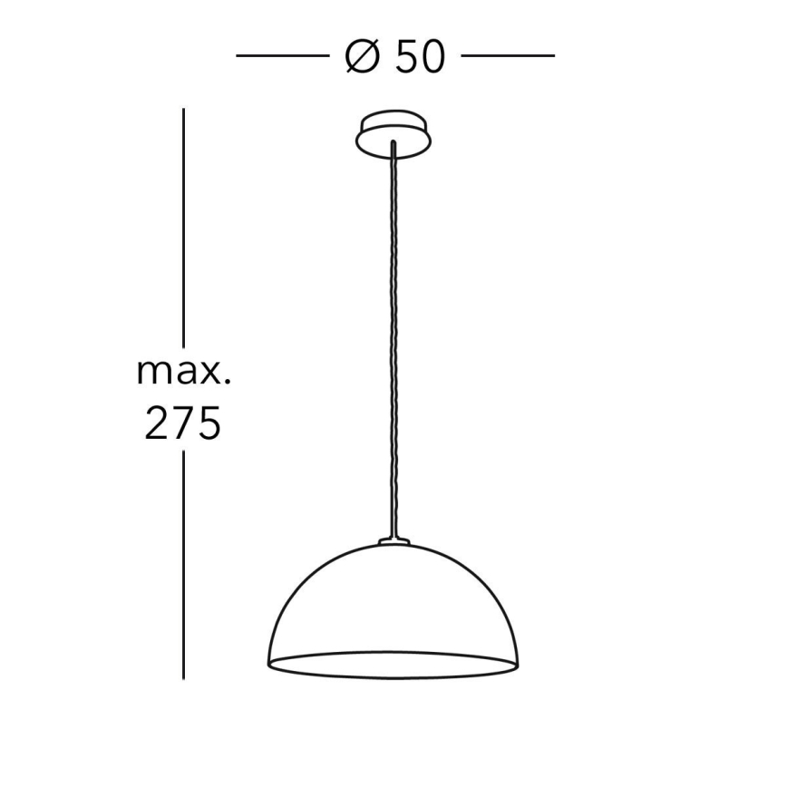 Kolarz A1339.31.Co.VinAu/50 - Pakabinamas šviestuvas ant laido CULT 1xE27/100W/230V skersmuo 50 cm auksinės spalvos
