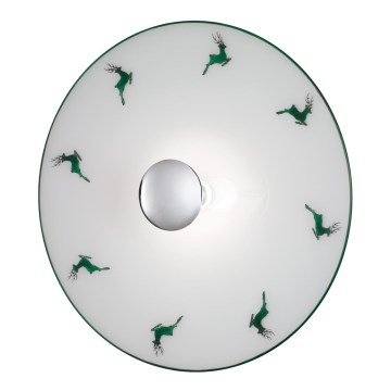 Kolarz A1353.61.XL.5.G.100 - Sieninis šviestuvas NONNA 1xE27/100W/230V elnių žalia