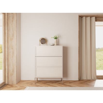 Komoda ALIN 80x40 cm, elegantiška taupe spalva
