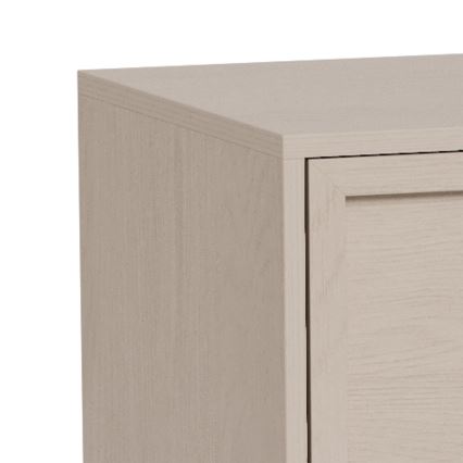 Komoda ALIN 80x40 cm, elegantiška taupe spalva