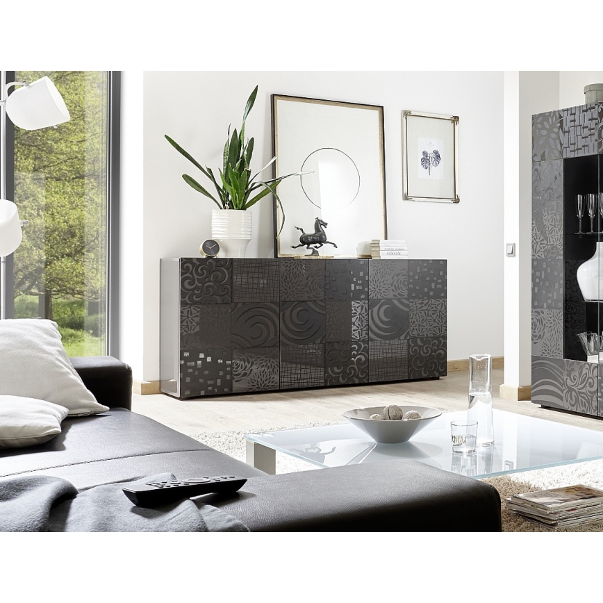 Komoda ARIA antracito spalvos