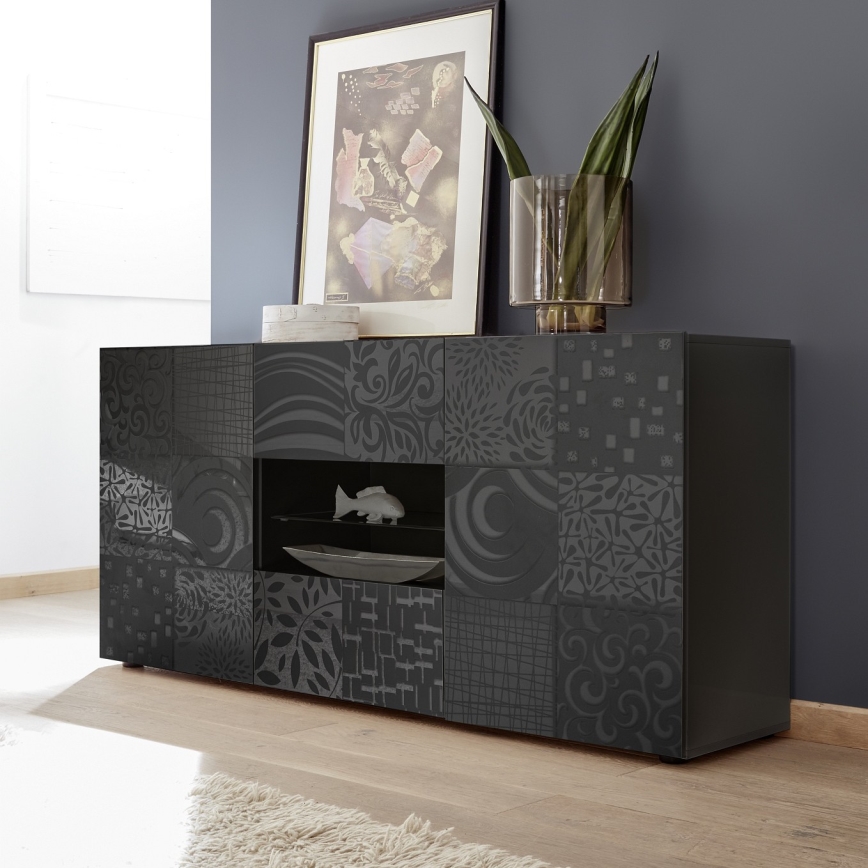 Komoda ARIA antracito spalvos