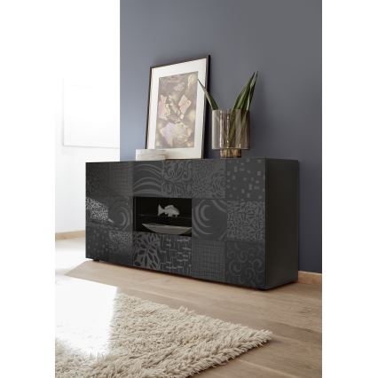 Komoda ARIA antracito spalvos