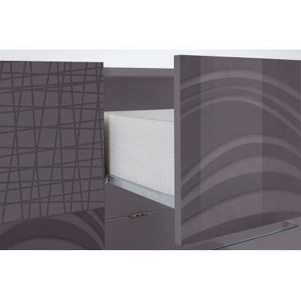 Komoda ARIA antracito spalvos