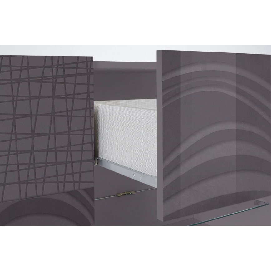 Komoda ARIA antracito spalvos