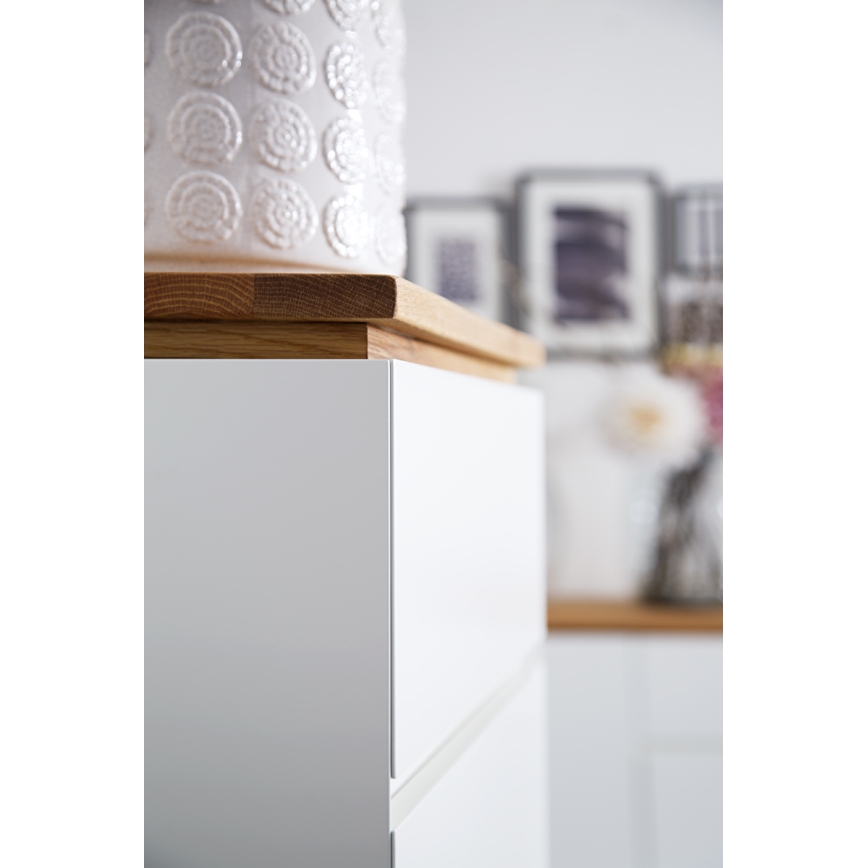 Komoda ARVI balta/ąžuolas