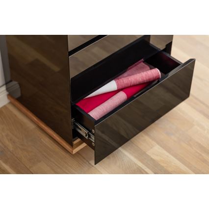 Komoda ARVI juoda/ąžuolas