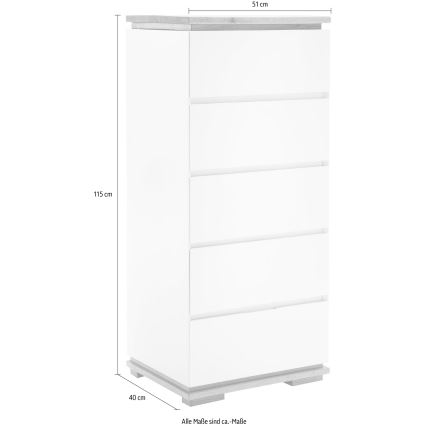 Komoda ARVI juoda/ąžuolas